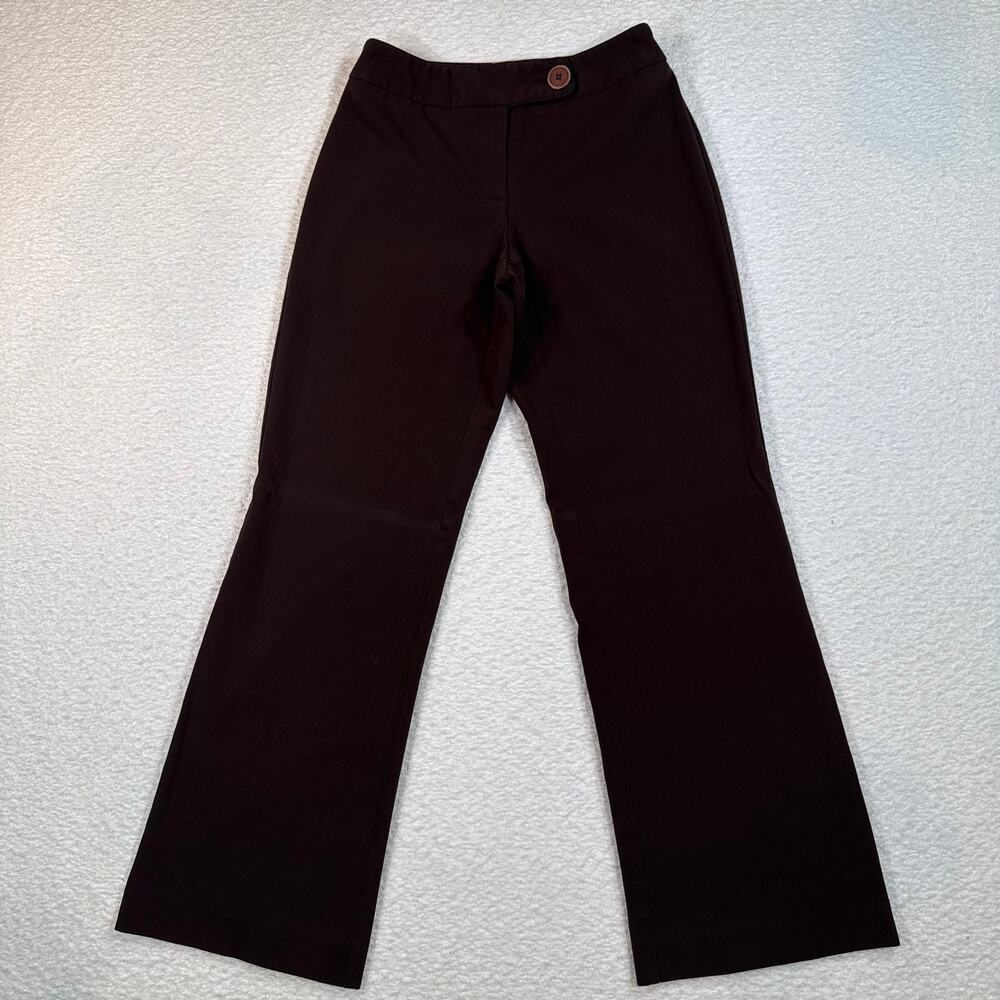 Nine West Womens Brown Trousers Size 2p Petite Work Slacks Business